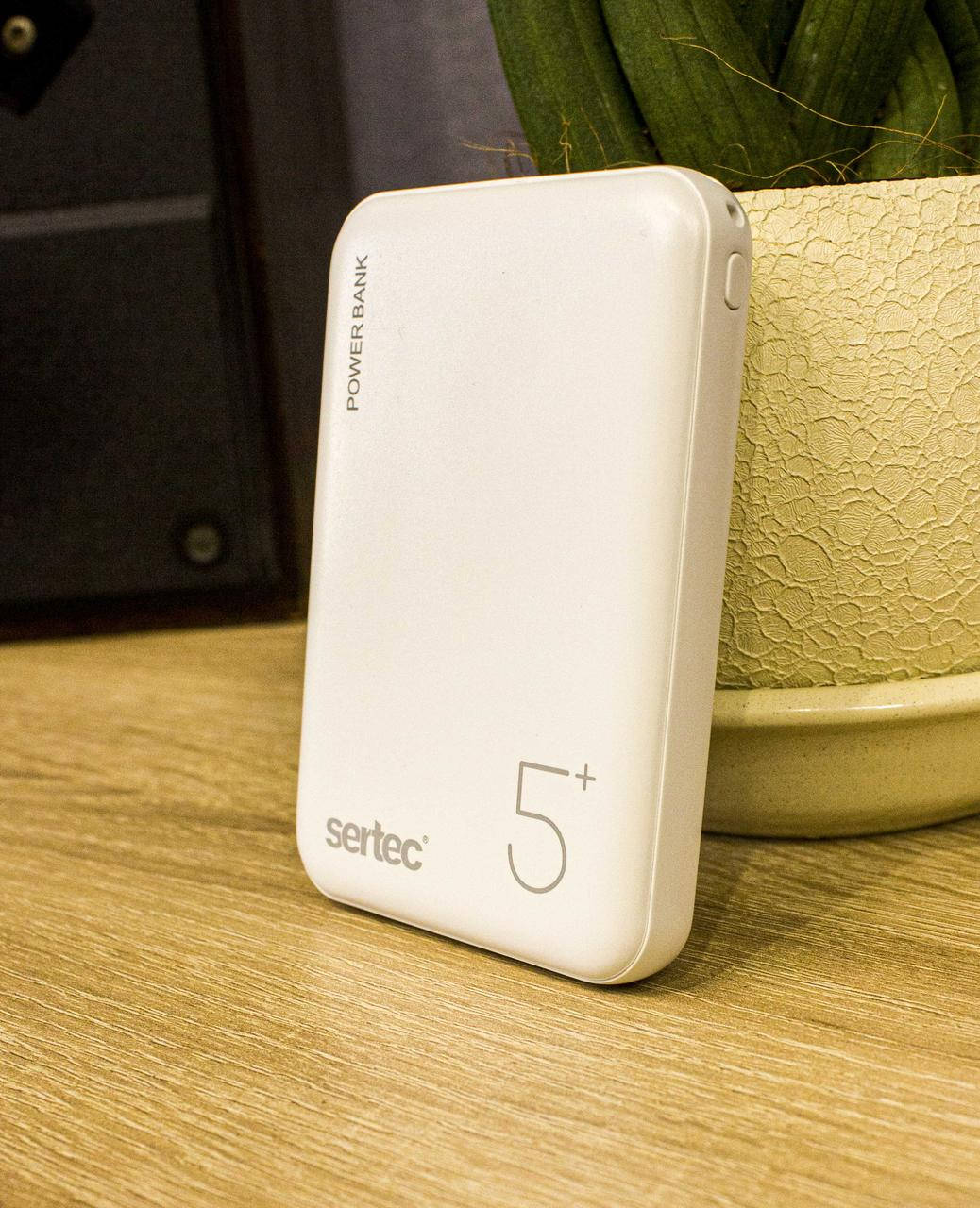 

Внешний аккумулятор Power Bank SERTEC ST-2060 5000mAh белый