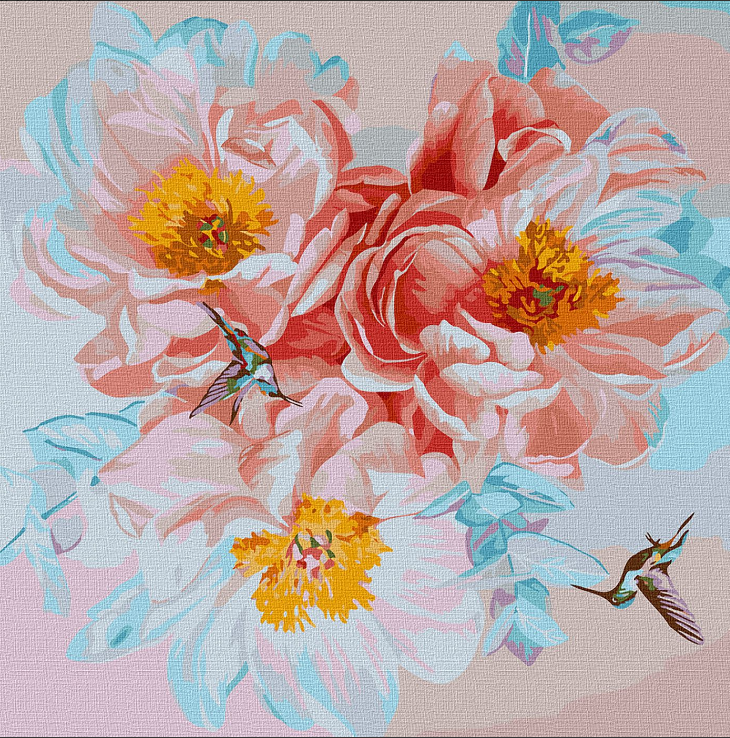 

Набір для розпису по номерах. "Улюблена пісня" 50х50см