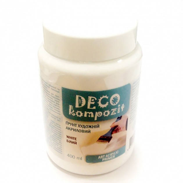

Грунт художній акриловий Kompozit DECO Білий 400мл