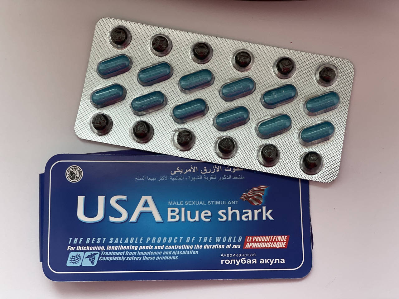 

Капсулы для потенции Голубая Акула / USA Blue Shark (12 + 12 капсул)