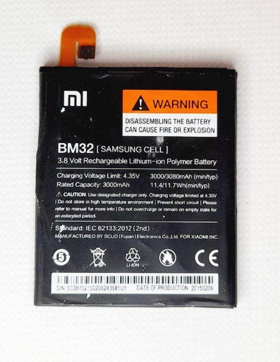 

Аккумулятор BM32 Xiaomi Mi4 3000mAh оригинал б.у