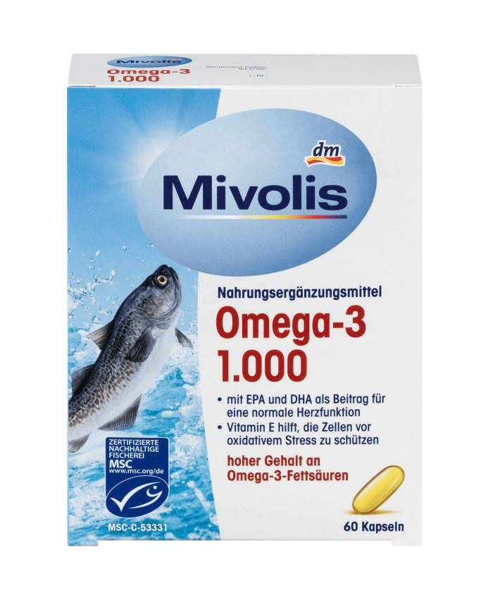 

Омега-3 1000 мг капсулы Mivolis, 60 шт