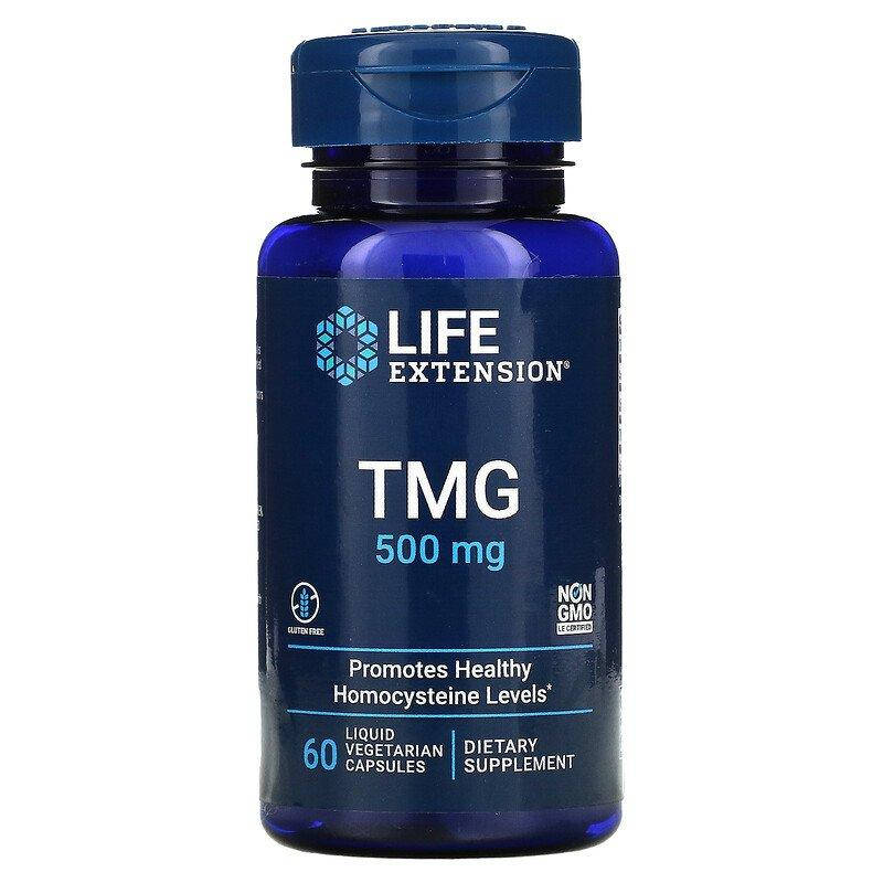 

Life Extension TMG 500 mg 60 капсул с жидкостью