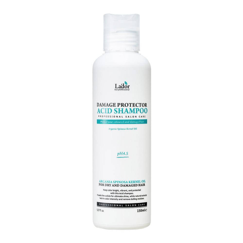 

Профессиональный беcщелочной шампунь Lador Damage Protector Acid Shampoo pH 4.5 150 ml