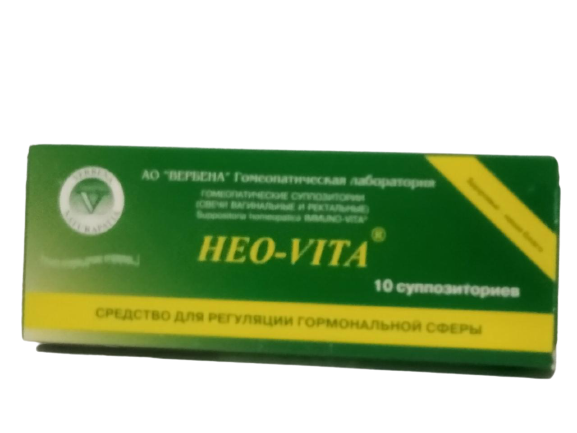 

Свечи регуляции гормональной сферы широкого спектра НЕО-VITA 10 шт Вербена