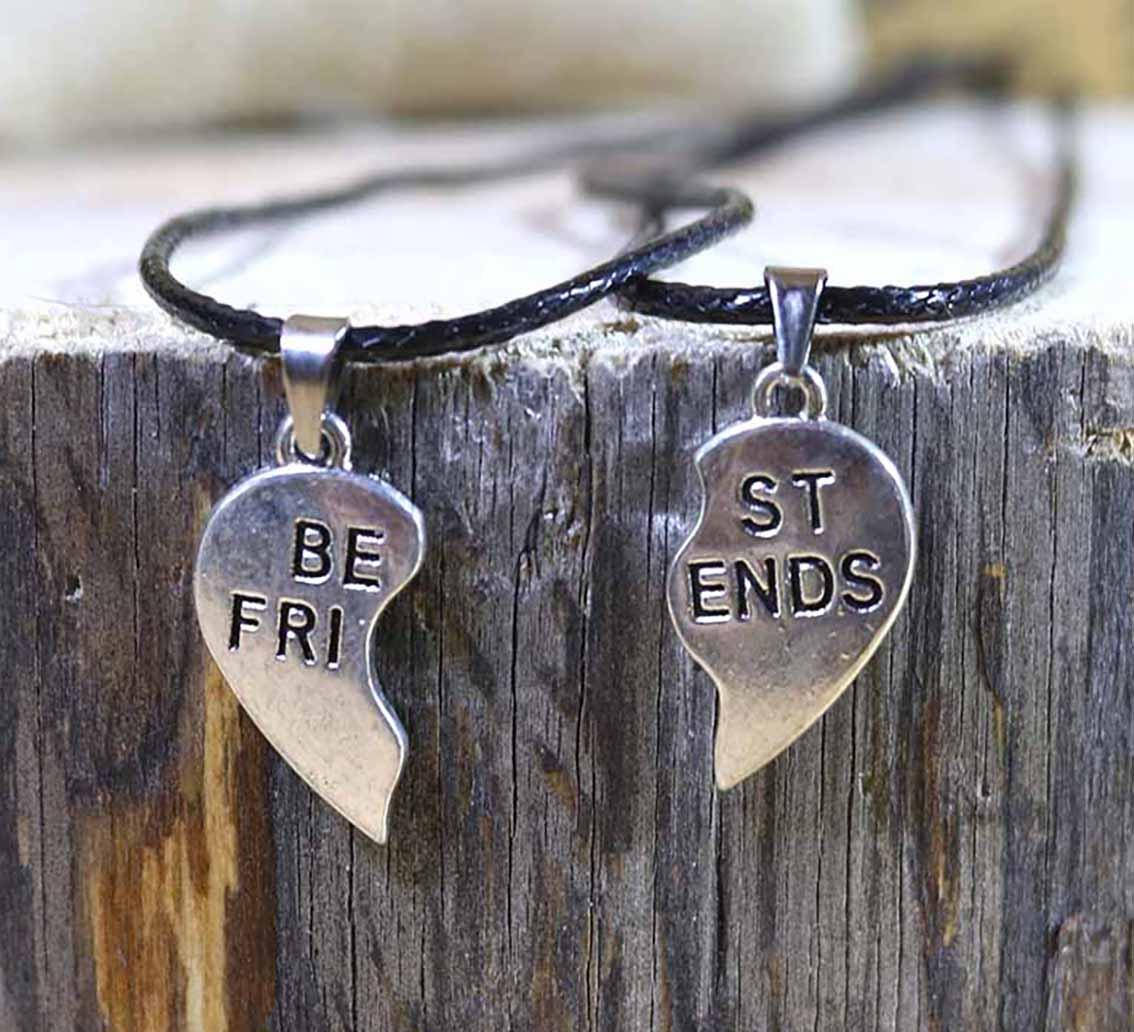 

Двойной кулон Best Friends Серебро для лучших друзей и подруг