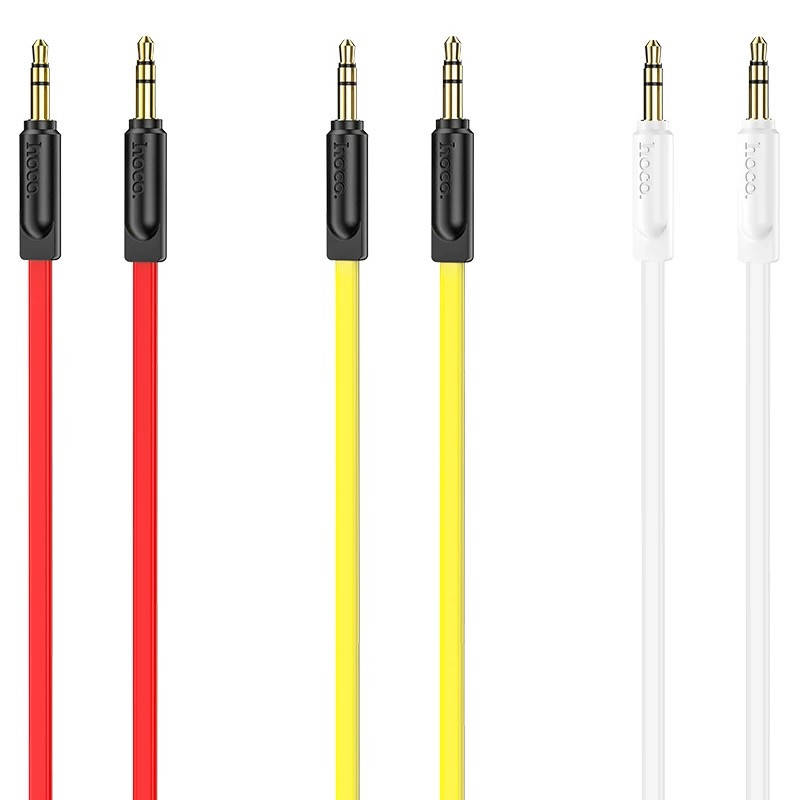 

Кабель AUX jack 3,5мм прямой-прямой Hoco 1,0м (уп. 37шт) UPA16 370шт 8152, Желтый