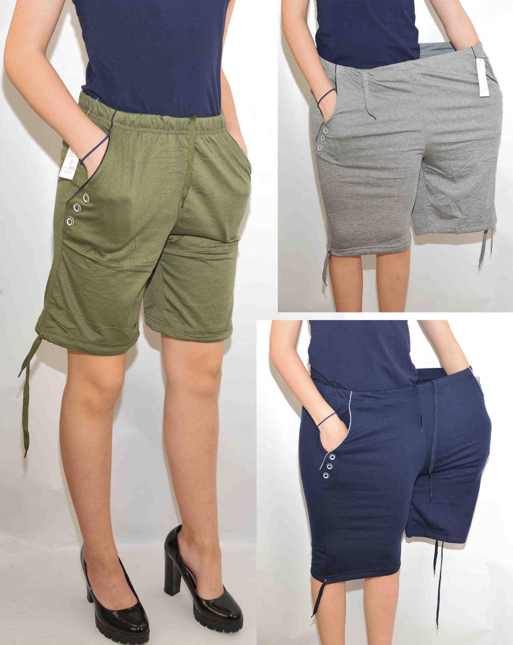 

Шорты женские трикотажные L - 5XL серый, 3XL