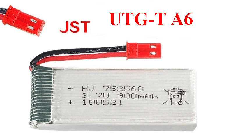 

Аккумулятор для квадрокоптера UTG-T А6 900mAh 3.7V 752560