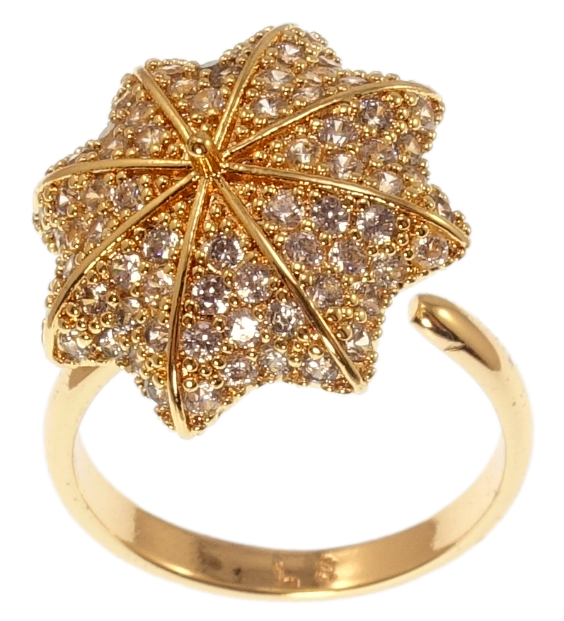 

Кольцо Xuping Позолота 18K "Вращающийся зонт" р.116.5-17,17-17.5,17.5-18