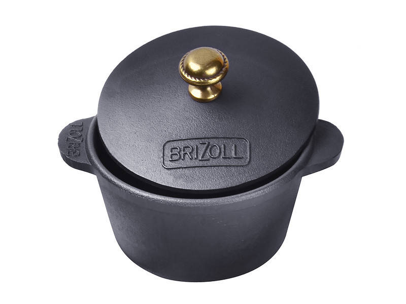 

Кастрюля чугунная 0,3 л Brizoll H-03, Черный