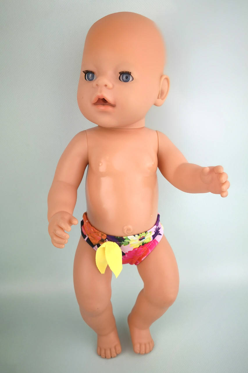 

Плавки в принт "Цветочки" для пупса Baby Born 40 - 44 см