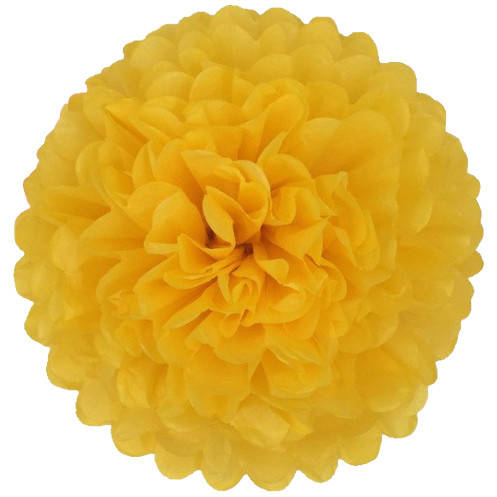 

Бумажный помпон для оформления 35 см солнечный