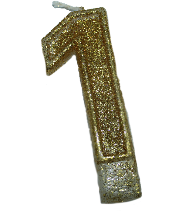 

Свеча в торт (цифра/7.5см/№1)