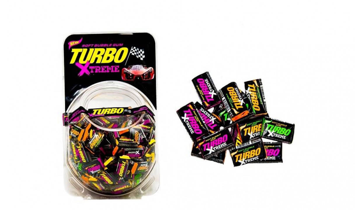 

Жвачка Turbo Xtreme 300шт. 1350g
