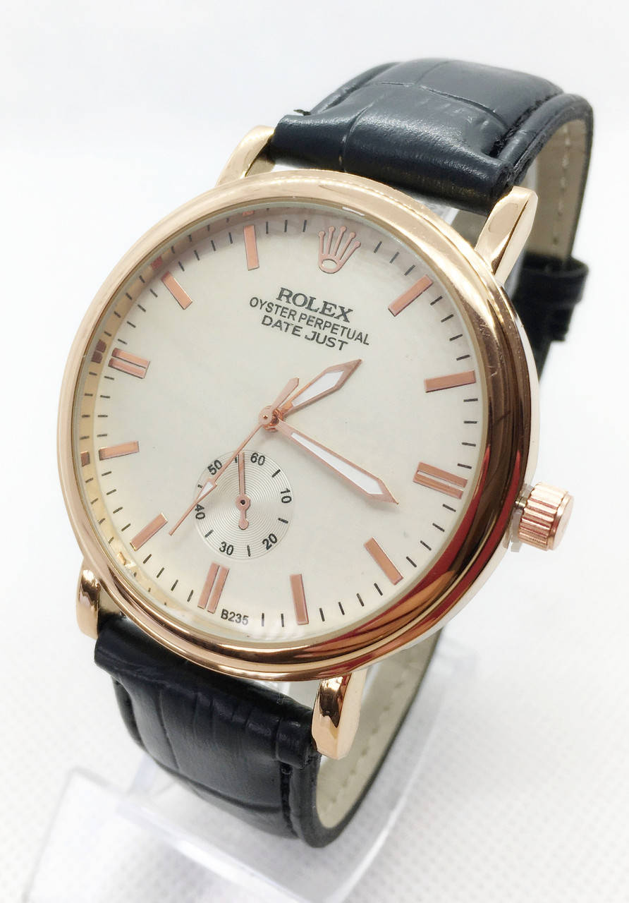 

Мужские наручные часы Rolex (Ролекс), золото с белым циферблатом ( код: IBW638YO)