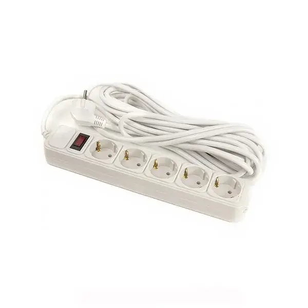 

Сетевой фильтр PowerPlant JY-1056/7 White 220V, 7 м, 5 розеток