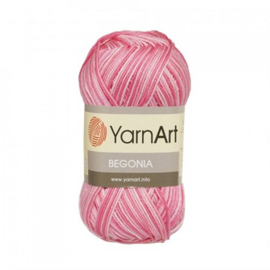 

Yarnart Begonia Melange (ЯрнФрт Бегония Меланж) № 377 (Пряжа хлопок, нитки для вязания), Секционное крашение