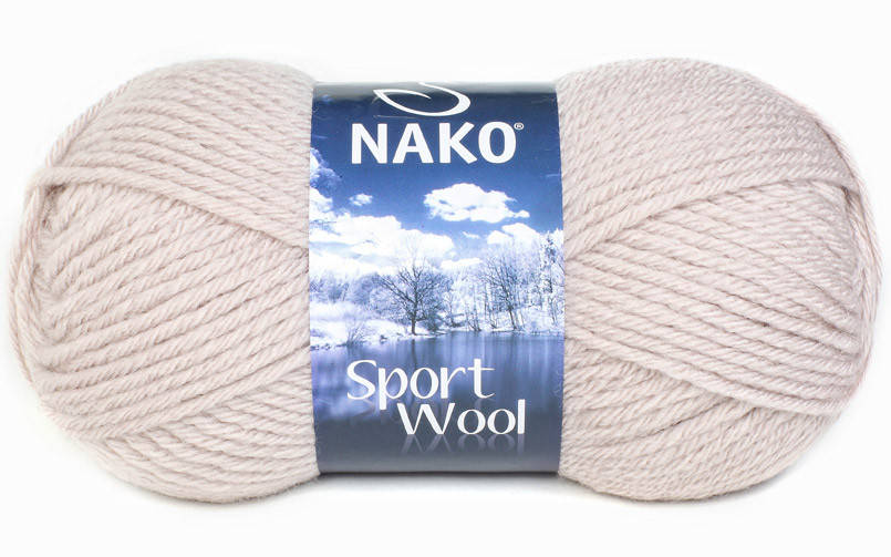 

Nako Sport Wool серо-розовый № 3079