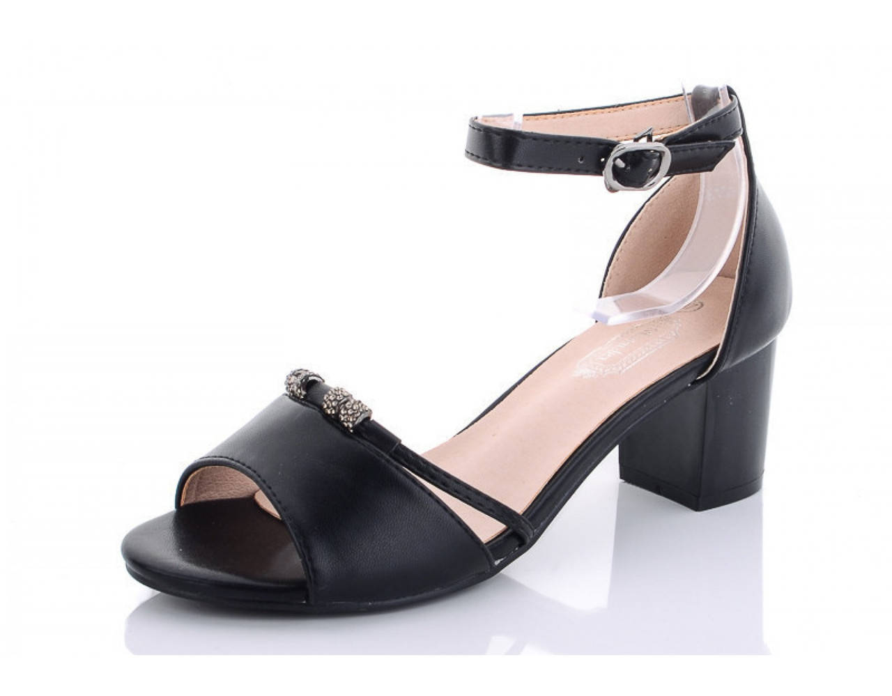 

Черные женские босоножки каблук закрытая пятка размер 39 40 41