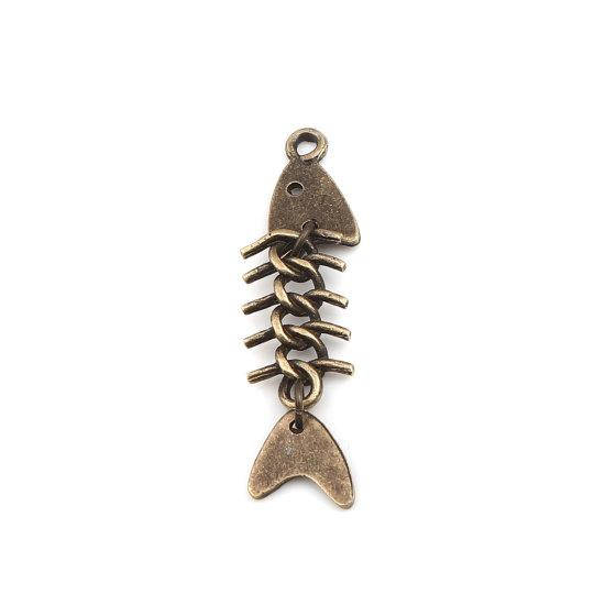 

Подвеска Finding Кулон рыбьи кости Античная бронза 51 mm x 11 mm