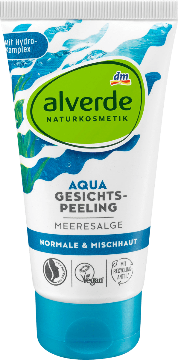 

Пилинг для лица из морских водорослей alverde NATURKOSMETIK Aqua Peeling, 75 мл