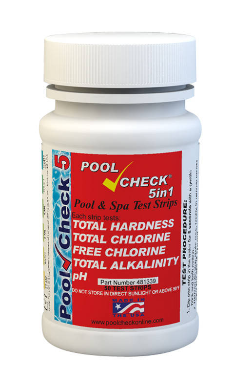 

Тест полоски для бассейна 5в1 (США) PoolCheck®