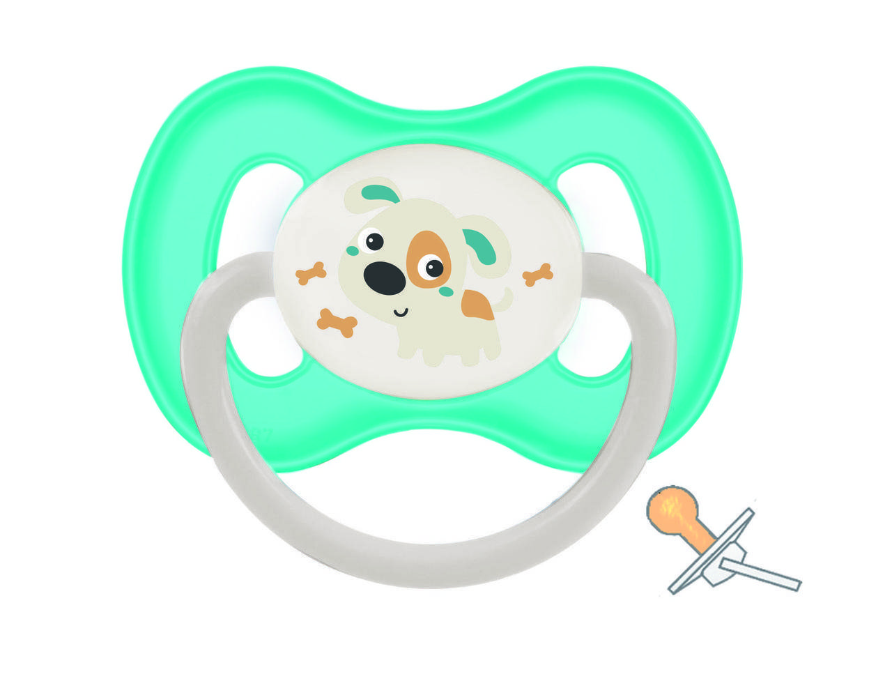 

Пустышка латексная круглая 6-18 мес Bunny & Company