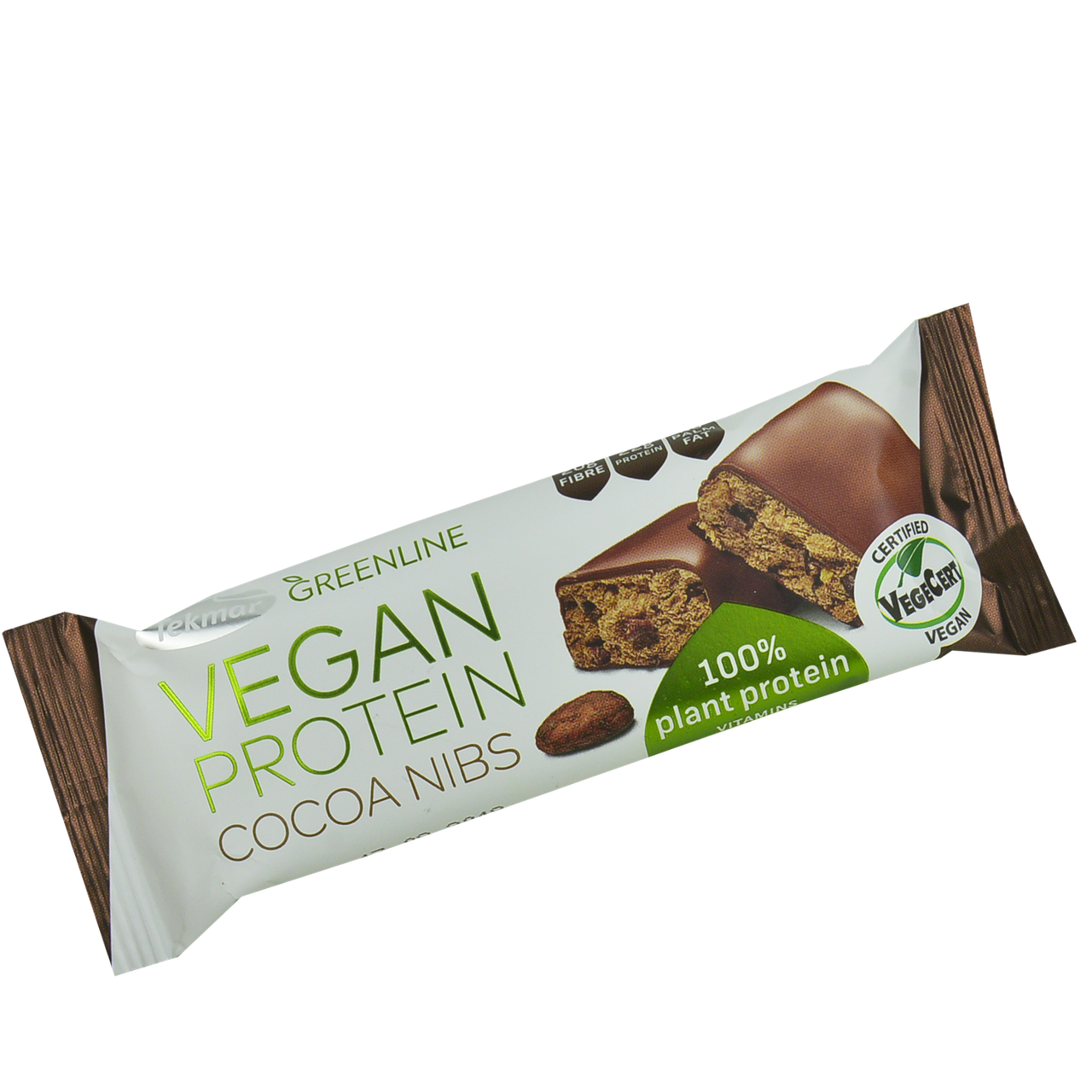 

Батончик TEKMAR Протеиновий Веган с ароматом какао в темной глазури, 40г, 28шт/уп 1ящ/6уп