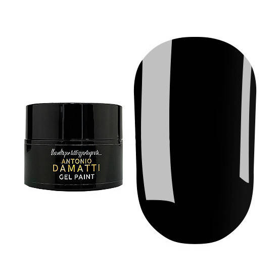 

Antonio Damatti UV/LED Gel Paint № 2 Black - гель-краска (черная), 5 мл, Черный