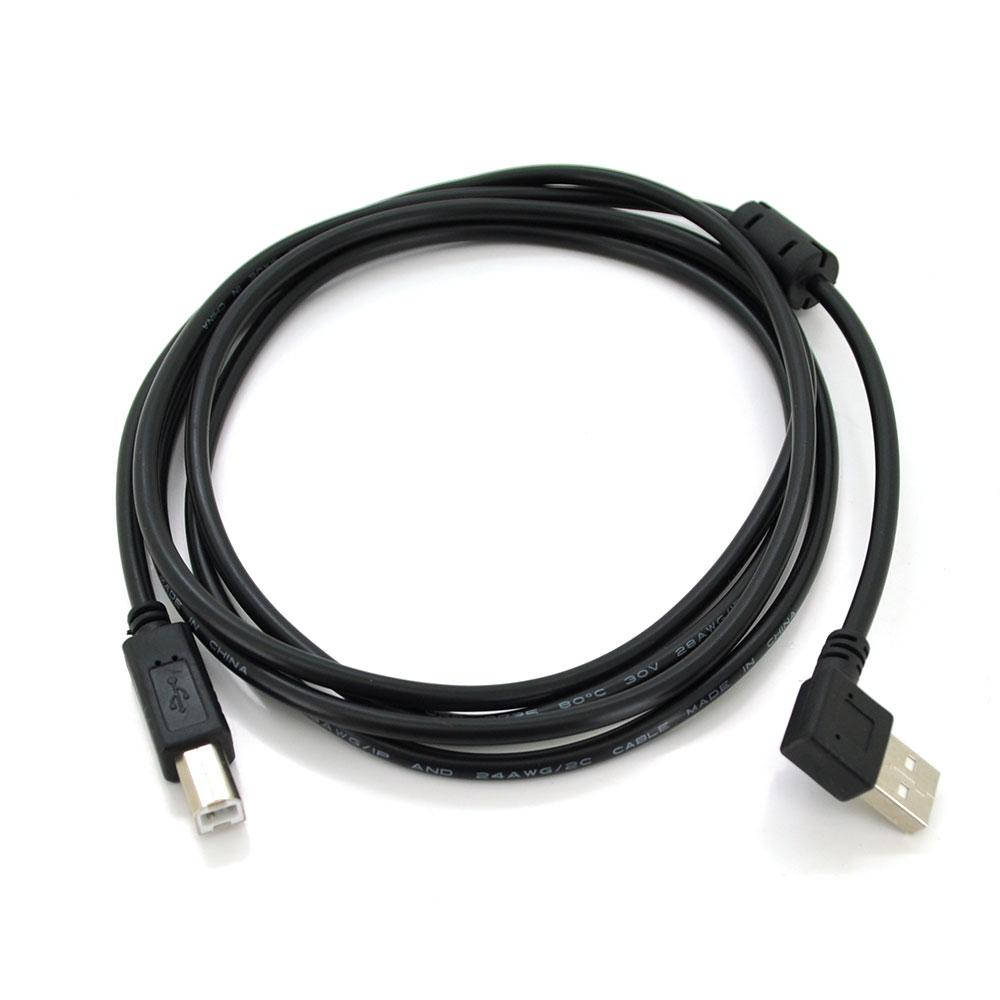 

Кабель USB 2.0 RITAR AM / BM, 2.0m, кутовий 90 °, чорний, Черный