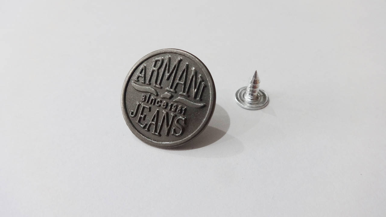 

Пуговицы болт джинсовые 20 мм Armani Jeans оксид