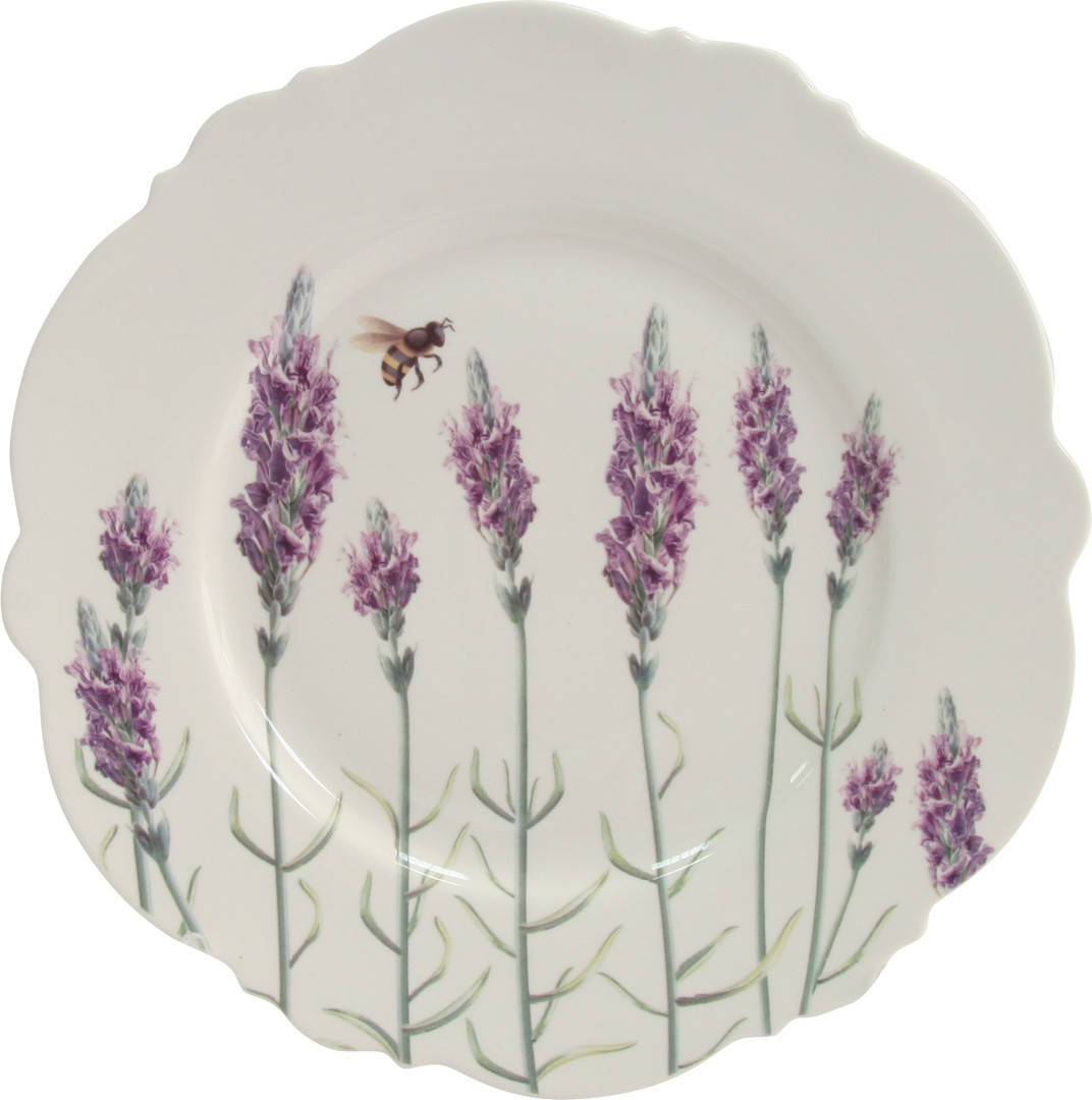 

Тарелка обеденная Astera Lavander A0580-S2-24 26.5 см, Белый