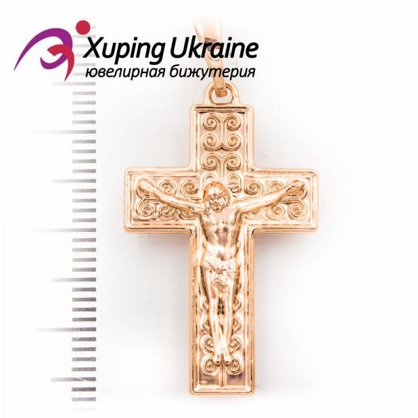 

Подвеска Крест с распятием 3,2 см (Медицинское золото)