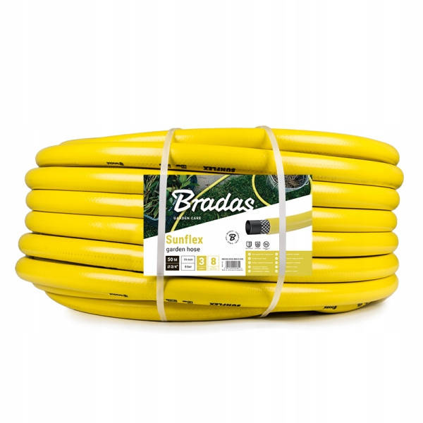 

Поливочный шланг армированный Bradas Польша SUNFLEX 3/4" 50м, WMS3/450