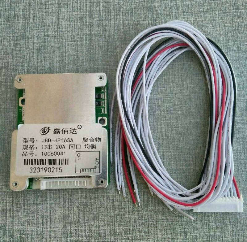 

BMS Контроллер (плата защиты) 13S li-ion 48V 20A С Балансировкой