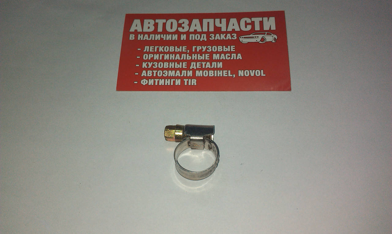 

Хомут червячный нержавейка 8х12, Светло-серый