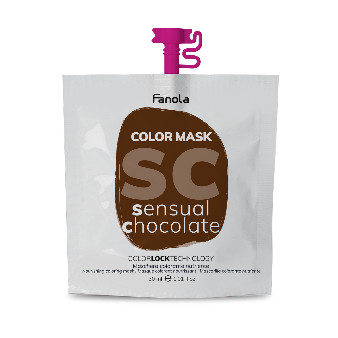 

Тонуюча маска для живлення і зволоження Чуттєвий Шоколад Fanola Color Mask Sensual Chocolate 30 мл