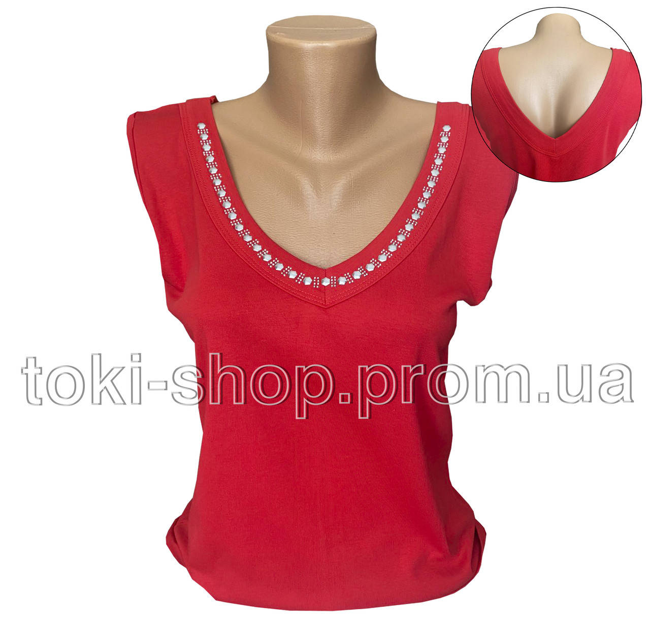 

Женская безрукавка Zeliha Турция Красный, 3XL