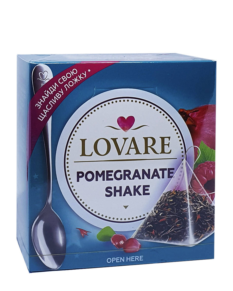 

Чай чорний з ароматом граната в пірамідках Lovare 15 шт х 2 г (54206)