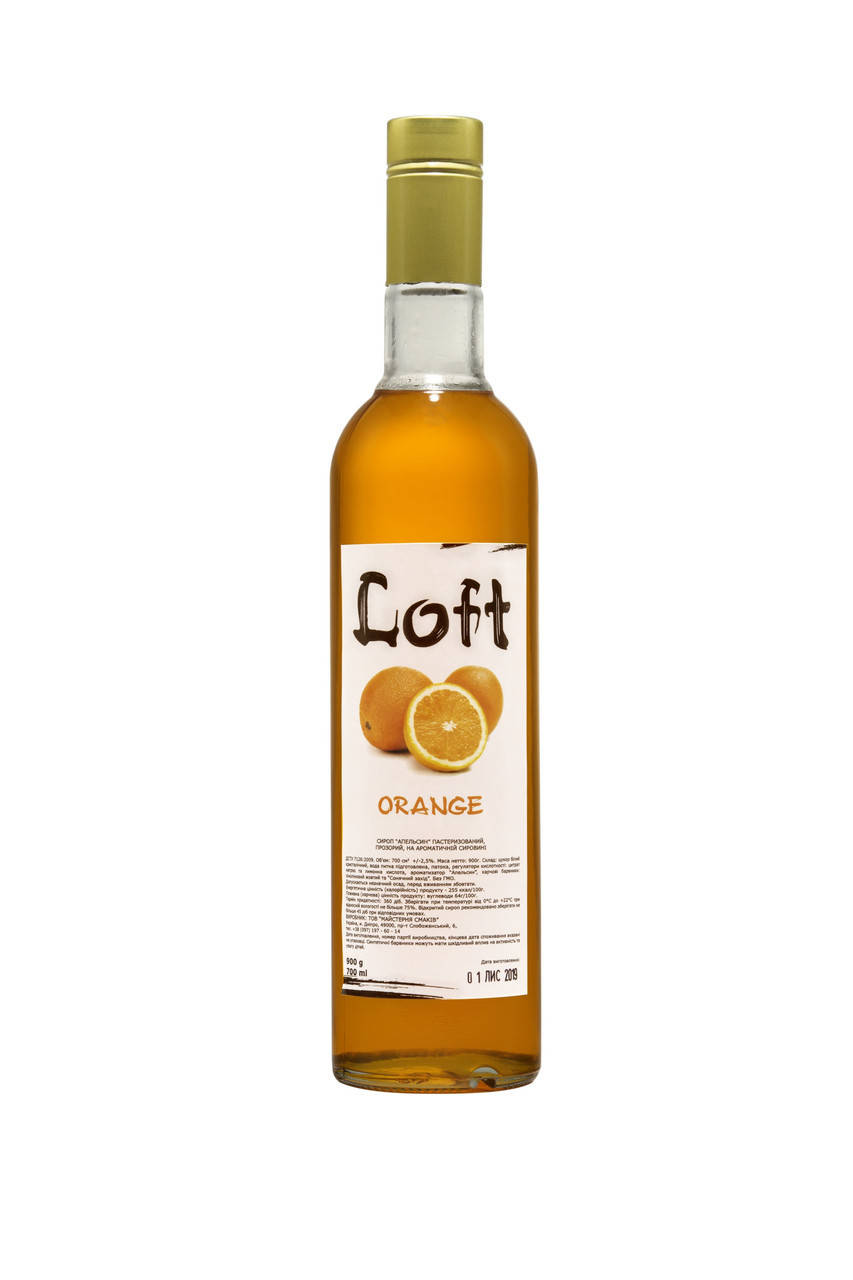 

Сироп к кофе и десертам "Loft" со вкусом "Апельсин" 0,7 л