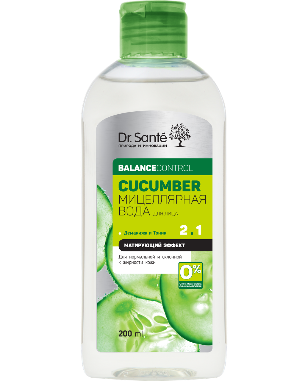

Мицеллярная вода для лица 200мл Dr.Sante Cucumber