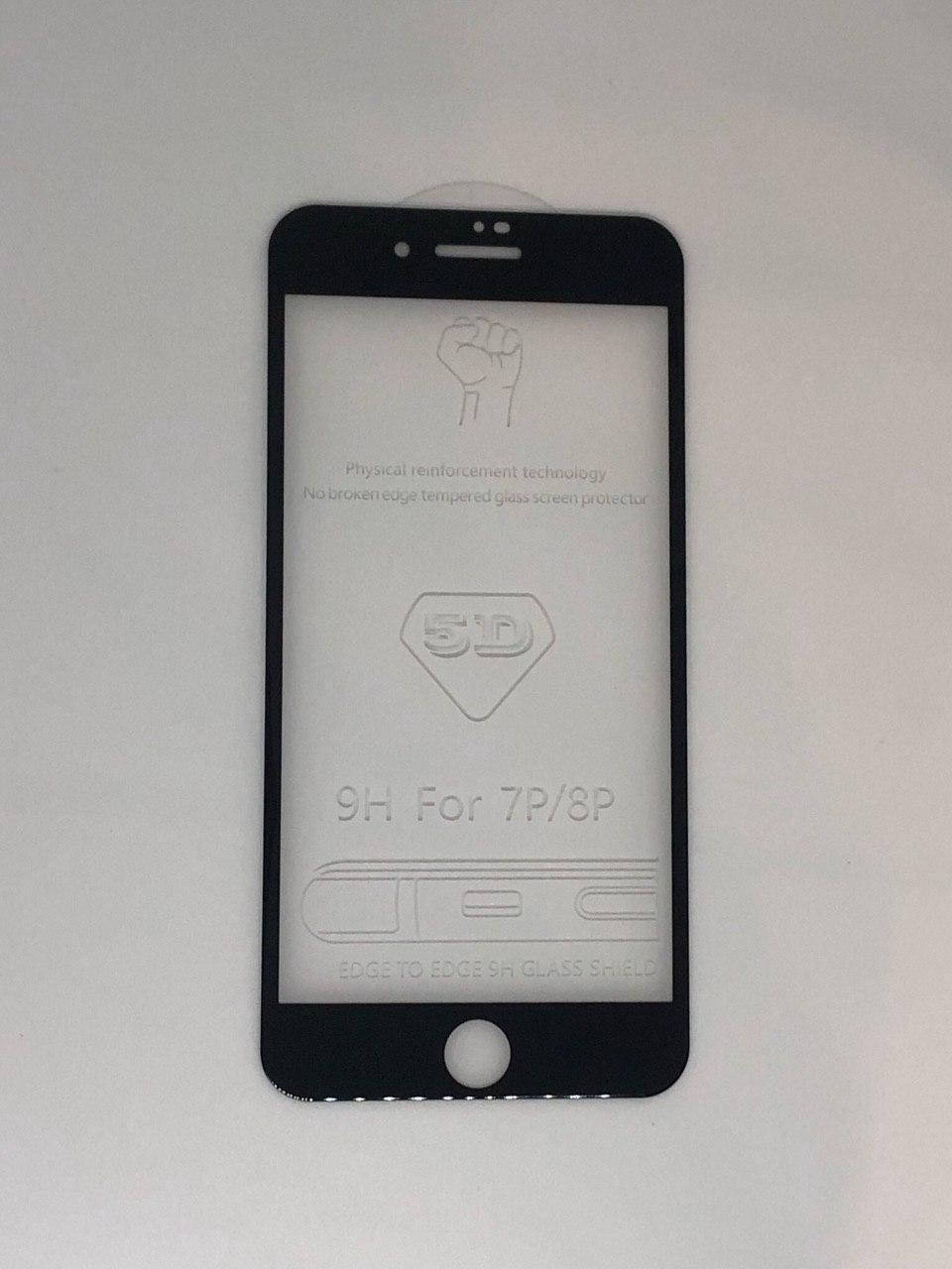 

Cтекло 5D для iPhone SE 2020 - защитное black, Черный