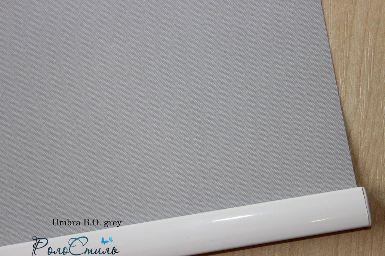 

Рулонные шторы блэкаут ткань Umbra grey серый