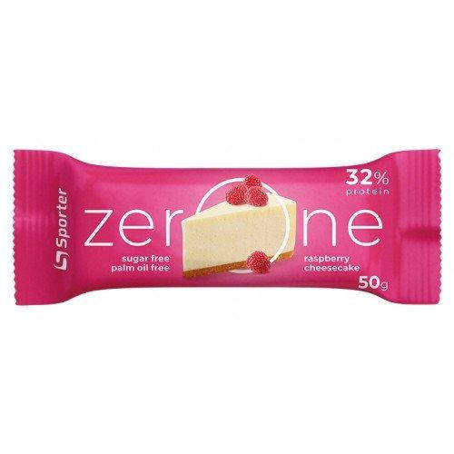 

Батончики Sporter Zero One, 50 г, зі смаком малинового чізкейку
