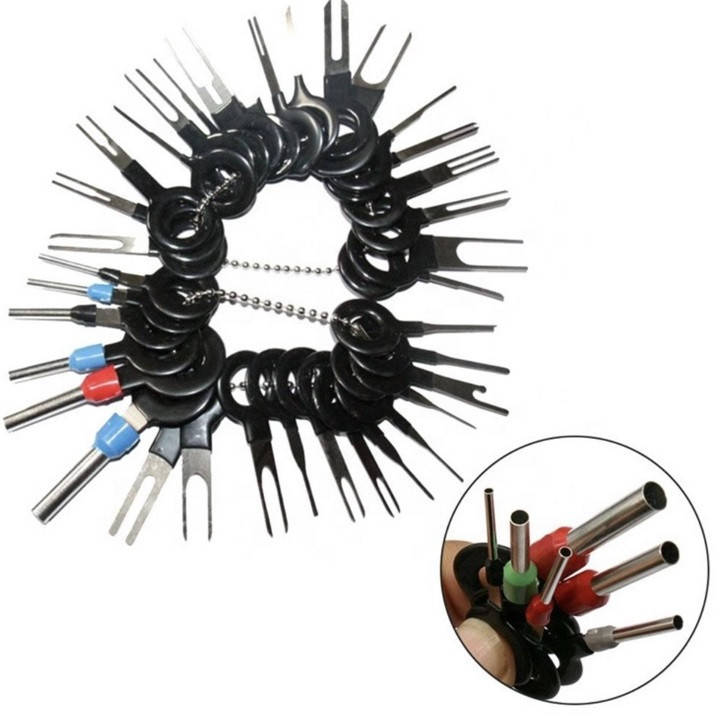 

Набор экстракторов съемников для извлечения пинов контактов из разъемов авто (36 шт)