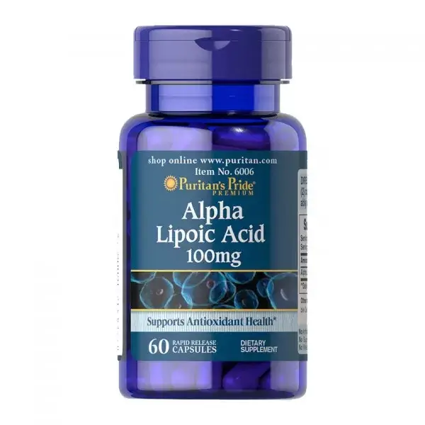 

Альфа-липоевая кислота Puritan's Pride Alpha Lipoic Acid 100 mg 60 caps