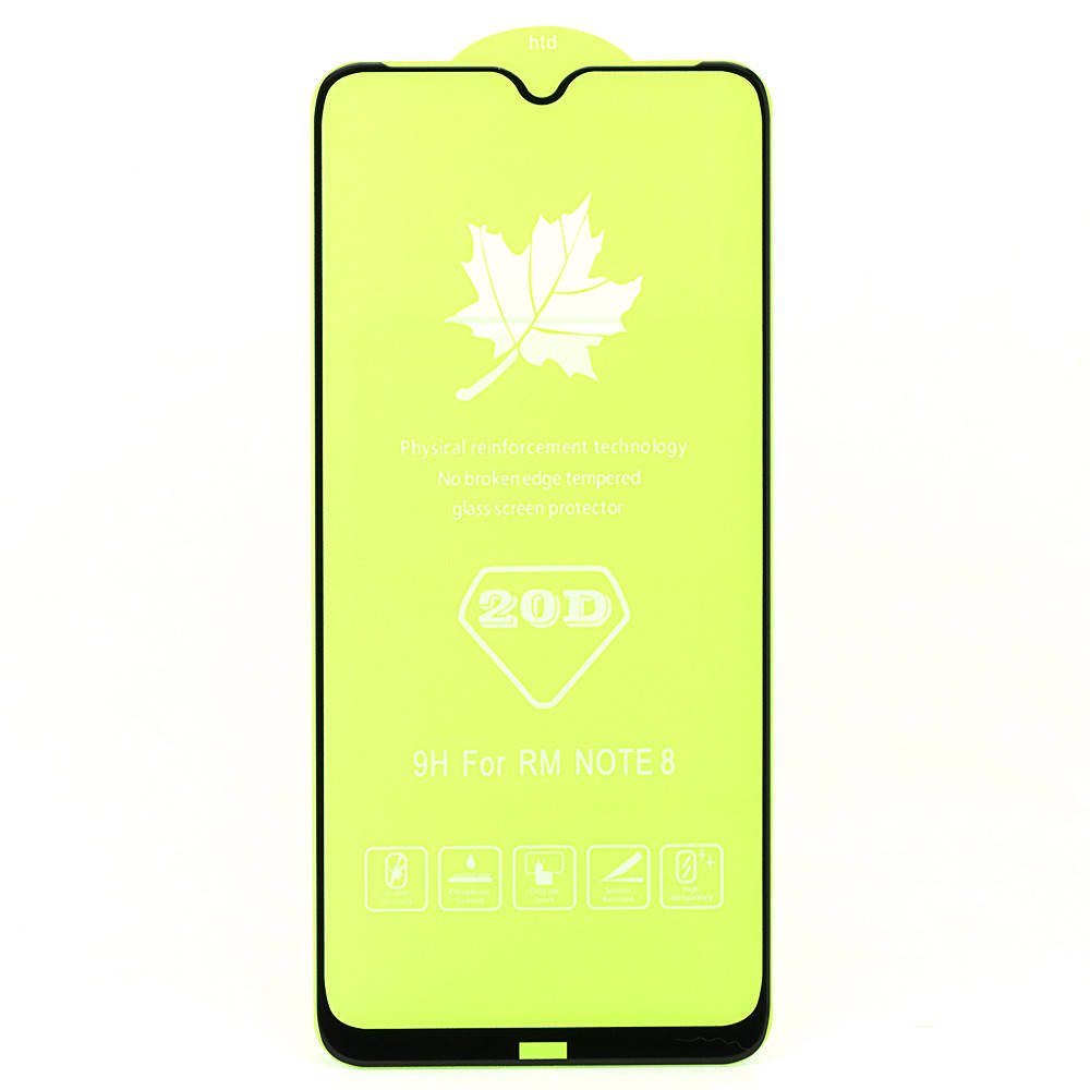 

Защитное стекло AVG 20D Full Glue для Xiaomi Redmi Note 8 полноэкранное черное