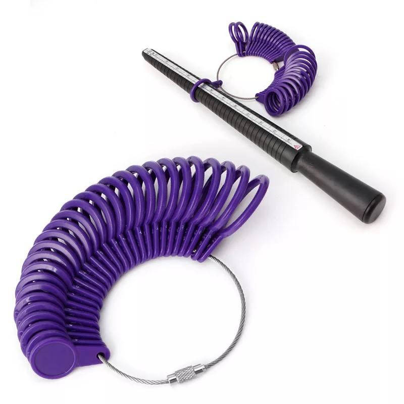 

Пальцемер и кольцемер, 4 шкалы, инструмент для ювелиров пластик