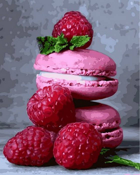 

Картина по номерам Малиновые пирожные (MR-Q2156) 40 х 50 см Mariposa